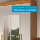 Ver imagem 5 de Guarda-Roupa Casal 4 Portas com Espelho 133cm Willow Espresso Móveis Off White/Cinamomo