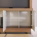 Ver imagem 6 de Rack Estante para TV até 50 Polegadas 2 Portas e Prateleiras de Vidro Multimóveis Crcol-RCP028