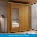 Ver imagem 7 de Guarda-Roupa Casal 100% MDF 2 Portas com Espelho 180cm Freesia Espresso Móveis Bege/Cinamomo/Off White