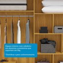 Ver mais imagens de Guarda-Roupa Casal 100% MDF 2 Portas com Espelho 180cm Freesia Espresso Móveis Bege/Cinamomo/Off White