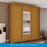 Guarda-roupa Casal 3 Portas Flex Color com Espelho 213cm 100% MDF Kamala Espresso Móveis - 6