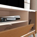 Ver imagem 5 de Rack para TV até 72 Polegadas Valencia 3 Portas Off White/Freijó - Giga Móveis
