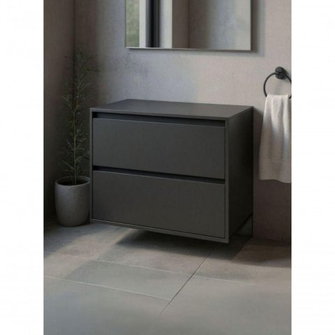 Gabinete para Banheiro Dubai Suspenso 1 Porta 1 Gaveta MDF 80cm On Móveis