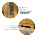 Ver mais imagens de Guarda-Roupa Casal 4 Portas com Espelho 133cm Willow Espresso Móveis Branco/Cinamomo