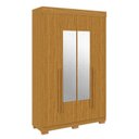 Ver imagem 2 de Guarda-Roupa Casal 4 Portas com Espelho 133cm Willow Espresso Móveis Branco/Cinamomo