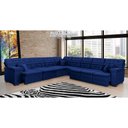 Ver imagem 2 de Sofá Magno 3.77x4.57m de Canto, Retrátil e Reclinável - Azul