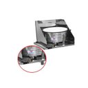 Ver imagem 7 de Carrinho de Salgados Inox com Guarda Sol e Rodas Pneumáticas Cefaz