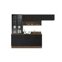 Ver imagem 2 de Cozinha Modulada em Aço 5 Peças 8 Portas 3 Gavetas Cristaleira Rodapé Pvc Exclusive Itatiaia 