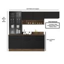 Ver imagem 3 de Cozinha Modulada em Aço 5 Peças 8 Portas 3 Gavetas Cristaleira Rodapé Pvc Exclusive Itatiaia 