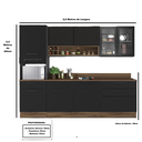 Ver imagem 3 de Cozinha Modulada em Aço 5 Peças 7 Portas 6 Gavetas Paneleiro Forno Rodapé PVC Exclusive Itatiaia