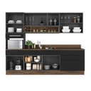 Ver imagem 4 de Cozinha Modulada em Aço 5 Peças 7 Portas 6 Gavetas Paneleiro Forno Rodapé PVC Exclusive Itatiaia