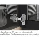 Ver imagem 5 de Cozinha Modulada em Aço 5 Peças 7 Portas 6 Gavetas Paneleiro Forno Rodapé PVC Exclusive Itatiaia Preto/Grafite/Matt
