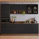 Ver imagem 1 de Cozinha Modulada em Aço 5 Peças 7 Portas 6 Gavetas Paneleiro Forno Rodapé PVC Exclusive Itatiaia