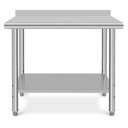 Ver imagem 2 de Takywep Mesa de Trabalho Inox 122x61cm com Prateleira Ajustável Prata
