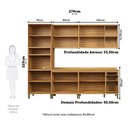 Ver imagem 5 de Cozinha Completa Modulada 100% MDF 5 Peças com 13 Portas e Tampo 270cm Noruega Espresso Móveis Bege/Amêndoa/Off White