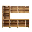 Ver imagem 4 de Cozinha Completa Modulada 100% MDF 5 Peças com 13 Portas e Tampo 270cm Noruega Espresso Móveis Bege/Amêndoa/Off White
