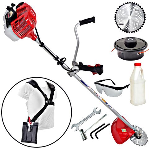 Roçadeira Profissional Nakashi L331M 32.6CC 2 Tempos Motor TU33 Ideal Para Fazendas e Rodovias