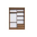 Ver imagem 3 de Guarda Roupa 4 Portas Moderno Dormitorios Bege/Freijó/Off White