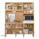 Ver imagem 5 de Armario Cozinha 7 Portas e 1 Gaveta Yara Freijo-off White-ripado Freijo-off White-ripado