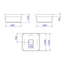 Ver imagem 7 de Cuba de Sobrepor Deca Slim 30x30 Quadrada Ébano Fosco + Válvula + Sifão