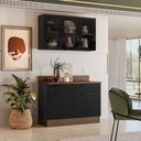 Ver imagem 1 de Cozinha Modulada Compacta em Aço 2 Peças 5 Portas 2 Gavetas Rodapé PVC Exclusive Itatiaia 