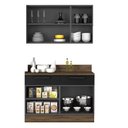 Ver imagem 4 de Cozinha Modulada Compacta em Aço 2 Peças 5 Portas 2 Gavetas Rodapé PVC Exclusive Itatiaia 