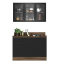 Ver imagem 2 de Cozinha Modulada Compacta em Aço 2 Peças 5 Portas 2 Gavetas Rodapé PVC Exclusive Itatiaia 