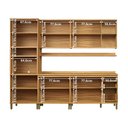Ver imagem 4 de Cozinha Completa Modulada 100% MDF 5 Peças com 13 Portas e Prateleiras 270cm Noruega Espresso Móveis Bege/Amêndoa/Off White