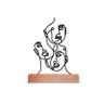 Escultura de Mesa, Faces One Line 25x33cm - 1