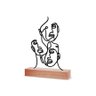 Escultura de Mesa, Faces One Line 25x33cm - 4