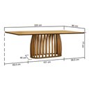 Ver imagem 2 de Mesa de Jantar Armonia 8 Lugares Retangular MDF Amêndoa Cinamomo