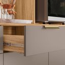 Ver imagem 6 de Armário de Cozinha Compacta 7 Portas 2 Gavetas Tropical Cinza/Freijó/Fendy