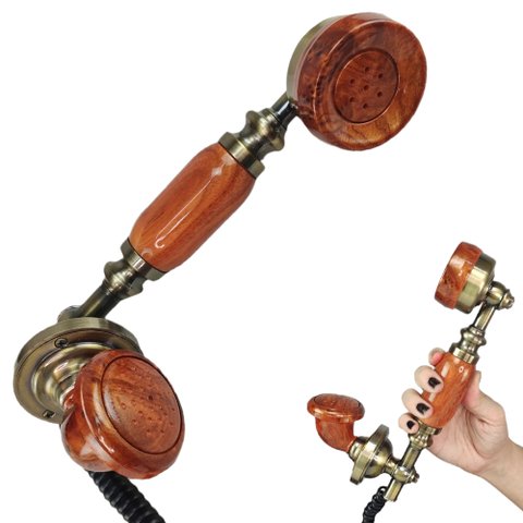 Gancho Monofone Telefone Fixo Vintage Estilo Retro Moderno Decoraçao Ambiente Rustico Casa