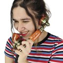 Ver mais imagens de Gancho Monofone Telefone Fixo Vintage Estilo Retro Moderno Decoraçao Ambiente Rustico Casa