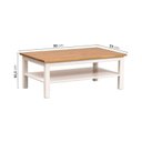 Ver imagem 3 de Conjunto Sala Estar 2 Peças Lateral e Mesa de Centro Vanilla MDF Yescasa Branco