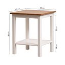 Ver imagem 4 de Conjunto Sala Estar 2 Peças Lateral e Mesa de Centro Vanilla MDF Yescasa Branco