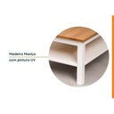 Ver imagem 7 de Conjunto Sala Estar 2 Peças Lateral e Mesa de Centro Vanilla MDF Yescasa Branco