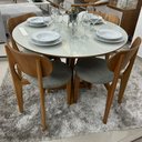 Ver imagem 1 de Sala de Jantar Mesa Redonda Bella 111 e 4 Cadeiras Conceito 18