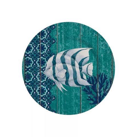 Conjunto 06 Pratos Sobremesa Acqua Fish