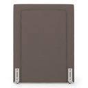 Ver imagem 1 de Cabeceira Cama Box Solteiro Alba 90cm com Frame Linho Marrom - Abmaza