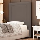 Ver imagem 3 de Cabeceira Cama Box Solteiro Alba 90cm com Frame Linho Marrom - Abmaza