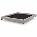 Ver imagem 3 de Cama Japonesa com Cabeceira Almeriaharu Queen Veludo Nobre Avelã - Sallar Home