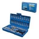 Ver imagem 3 de Jogo de Soquete com Catraca 1/4 46 Peças W-76 - Western