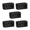 Ver imagem 1 de Kit C/5 Módulos Tomada 2p+t 20a/250v Weg Refinatto Preto