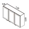 Cozinha Modulada em Aço 3 Peças com Paneleiro Forno Rodapé em Pvc Exclusive - 16