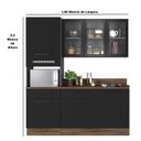 Ver imagem 3 de Cozinha Modulada Compacta em Aço 3 Peças 7 Portas 3 Gavetas Rodapé em Pvc Exclusive Itatiaia 