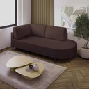 Ver imagem 1 de Sofá Living Orgânico 2 Lugares Veludo Marrom Norten 175cm