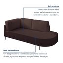 Ver imagem 6 de Sofá Living Orgânico 2 Lugares Veludo Marrom Norten 175cm
