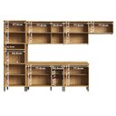 Ver imagem 4 de Cozinha Completa 100% Mdf 6 Peças com 14 Portas e Tampo 350cm Noruega Espresso Móveis