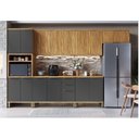 Ver imagem 2 de Cozinha Completa 100% Mdf 6 Peças com 14 Portas e Tampo 350cm Noruega Espresso Móveis